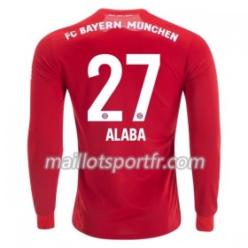 Maillot de Foot Bayern Munich David Alaba 27 Domicile 2019/20 ML